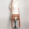 ADBG236 American Darling Hand-Tooled Floral Cross body Bag with Woven Saddle Blanket & Fringes