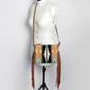 ADBG236 American Darling Cross body Bag with Woven Saddle Blanket & Fringes