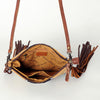 ADBG236 American Darling Cross body Bag with Woven Saddle Blanket & Fringes