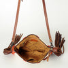 ADBG236 American Darling Cross body Bag with Woven Saddle Blanket & Fringes