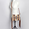 ADBG236 American Darling Cross body Bag with Woven Saddle Blanket & Fringes