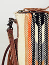 ADBG236 American Darling Cross body Bag with Woven Saddle Blanket & Fringes