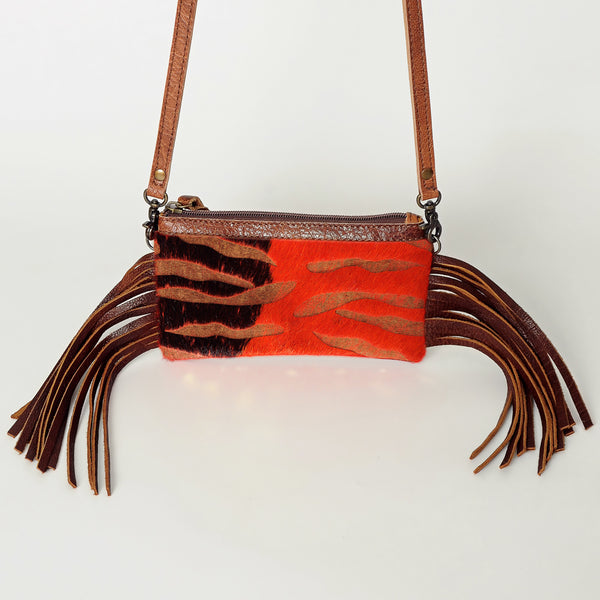 LC-ADBGS142 Hair-On Mini Crossbody - Western Leather Purse with Adjustable Strap