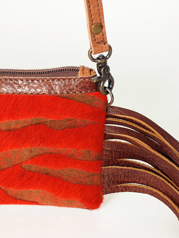 LC-ADBGS142 Hair-On Mini Crossbody - Western Leather Purse with Adjustable Strap