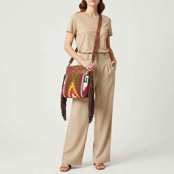 LC-ADBGZ573A Crossbody Genuine Western Leather Women Bag