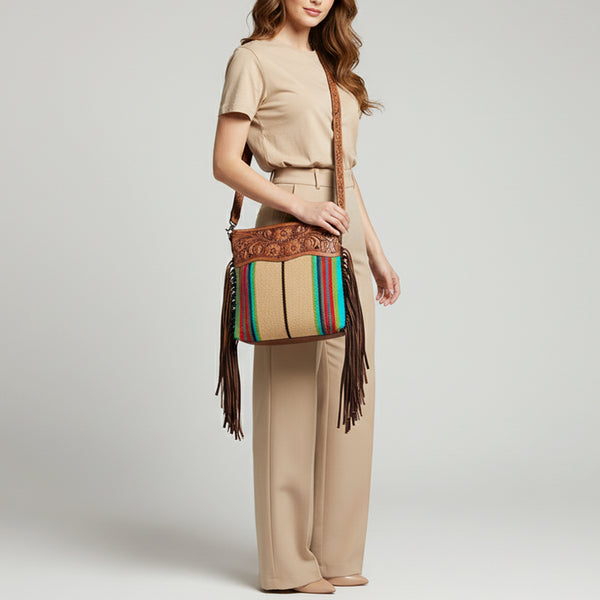 LC-ADBGZ583A Crossbody Genuine Western Leather Women Bag