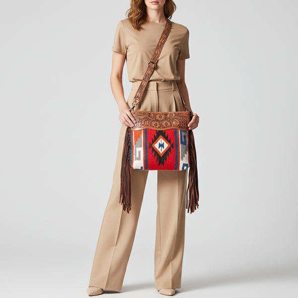 LC-ADBGZ565A Crossbody Genuine Western Leather Women Bag