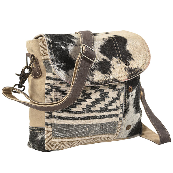 KB149 Large Crossbody Upcycled Canvas Ladies Bag