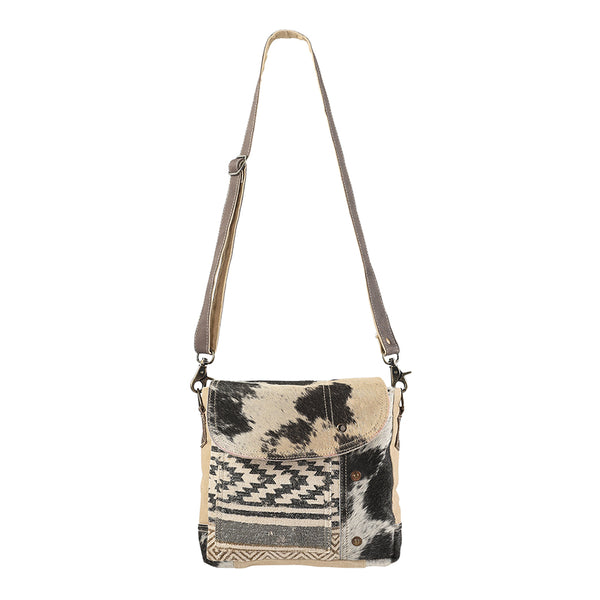 KB149 Large Crossbody Upcycled Canvas Ladies Bag
