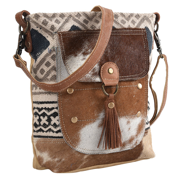 KB150 Large Crossbody Upcycled Canvas Ladies Bag