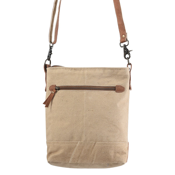 KB151 Large Crossbody Upcycled Canvas Ladies Bag
