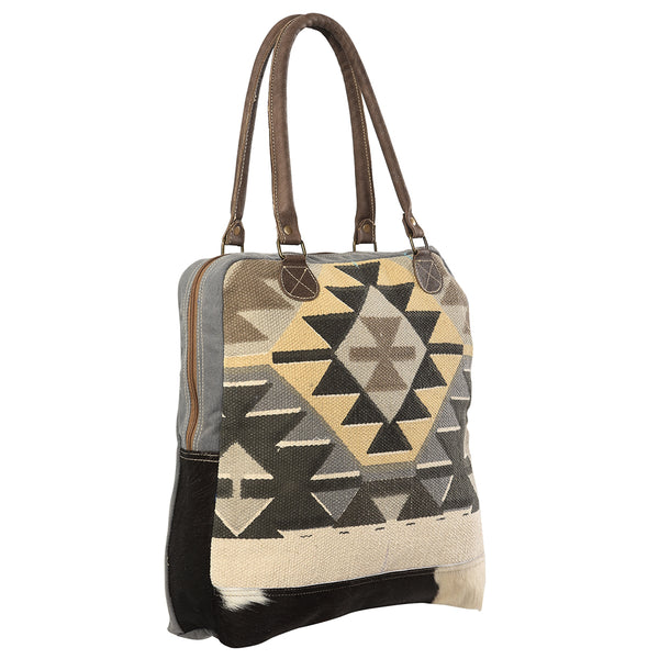 LC-KB157Tote Upcycled Canvas Ladies Bag