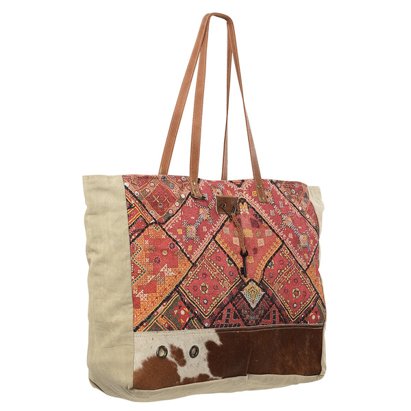 LC-KB168 Weekender Upcycled Canvas Ladies Bag