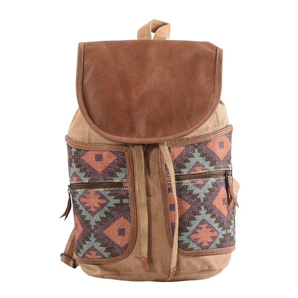 KB178 Backpack Upcycled Canvas Ladies Bag