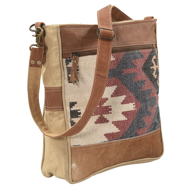 KB188 Large Crossbody Upcycled Canvas Ladies Bag