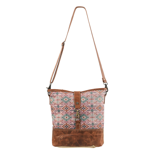 KB198 Large Crossbody Upcycled Canvas Ladies Bag