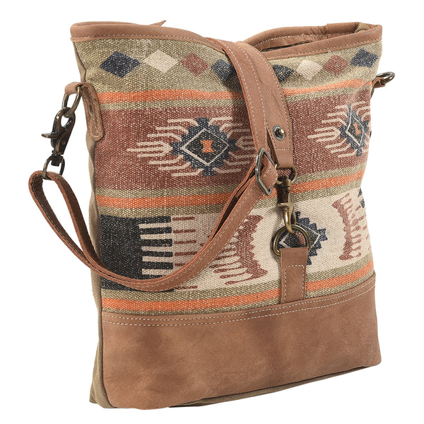 LC-KB199 Large Crossbody Upcycled Canvas Ladies Bag