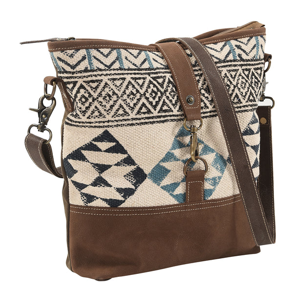 KB200 Large Crossbody Upcycled Canvas Ladies Bag