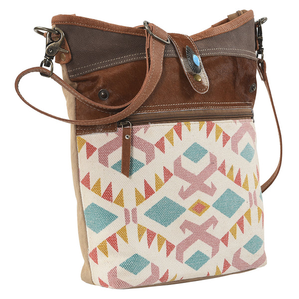 LC-KB210 Large Crossbody Upcycled Canvas Ladies Bag