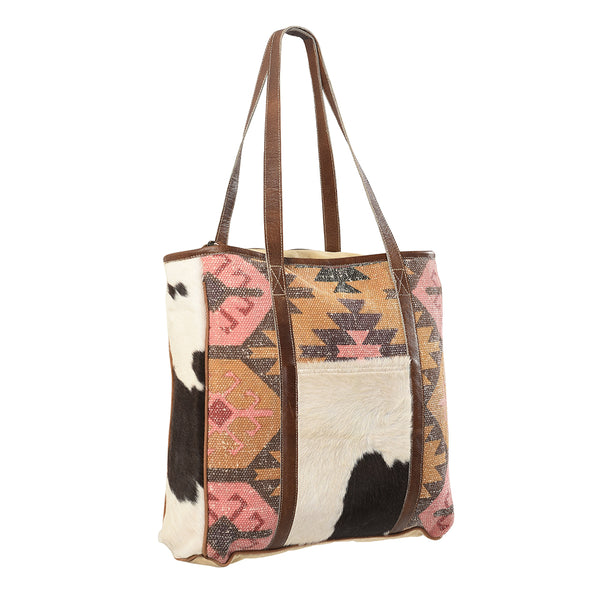 LC-KB221 Tote Upcycled Canvas Ladies Bag