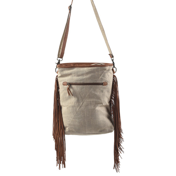 LC-KB265 Large Crossbody Upcycled Canvas Ladies Bag