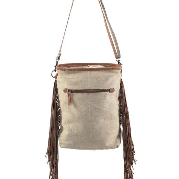LC-KB266 Large Crossbody Upcycled Canvas Ladies Bag