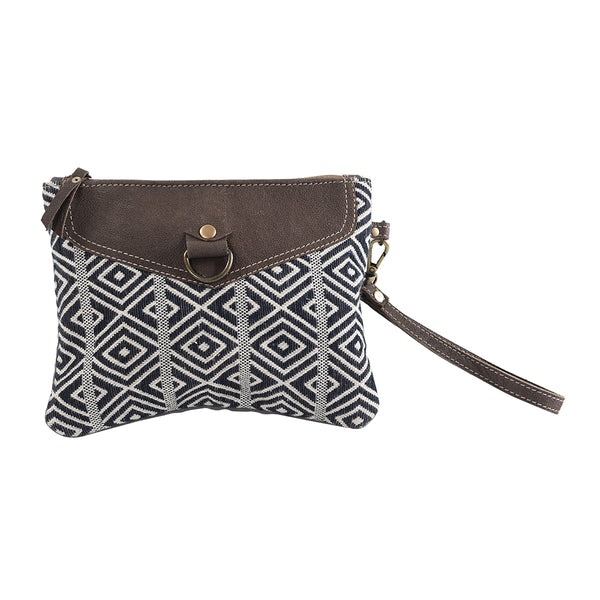 LC-KB275 Wristlet Upcycled Canvas Ladies Bag