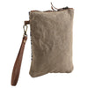 LC-KB278 Wristlet Upcycled Canvas Ladies Bag