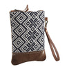 LC-KB278 Wristlet Upcycled Canvas Ladies Bag