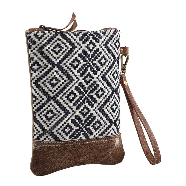 LC-KB278 Wristlet Upcycled Canvas Ladies Bag