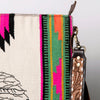ADBGA262 American Darling Large Saddle Blanket Crossbody Bag - Tooled Leather Fringe