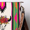 ADBGA262 American Darling Large Saddle Blanket Crossbody Bag - Tooled Leather Fringe
