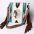 ADBGA264 American Darling Textured Crossbody Bag with Side Fringe and Tooled Leather