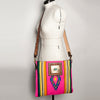 ADBGA271 American Darling Hand Tooled Leather Woven Southwestern Crossbody Purse