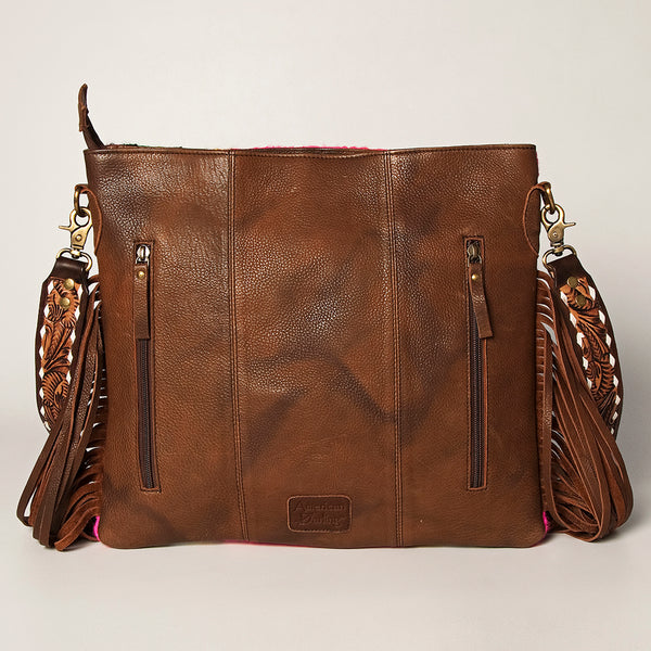 ADBGA272 American Darling Large Cross body Bag Hand-Woven Saddle Blanket Leather