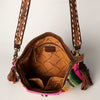 ADBGA272 American Darling Large Cross body Bag Hand-Woven Saddle Blanket Leather