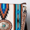ADBGA273A American Darling Western Woven Fringed Tooled Leather Crossbody Messenger