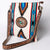 ADBGA274A American Darling Handcrafted Woven Crossbody Bag With Tooled Leather Strap