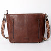 ADBGA275 American Darling Messenger Bag Hand Woven Saddle Blanket Leather