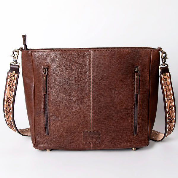ADBGA275 American Darling Messenger Bag Hand Woven Saddle Blanket Leather
