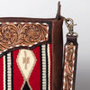 ADBGA275 American Darling Messenger Bag Hand Woven Saddle Blanket Leather