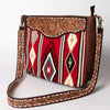 ADBGA275 American Darling Messenger Bag Hand Woven Saddle Blanket Leather