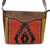 ADBGA275 American Darling Messenger Bag Hand Woven Saddle Blanket Leather