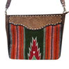 ADBGA275 American Darling Messenger Bag Hand Woven Saddle Blanket Leather