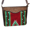 ADBGA275 American Darling Messenger Bag Hand Woven Saddle Blanket Leather