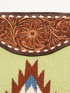 ADBGA275 American Darling Messenger Bag Hand Woven Saddle Blanket Leather