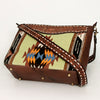 ADBGA275 American Darling Messenger Bag Hand Woven Saddle Blanket Leather
