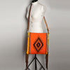 ADBGA277 American Darling Southwestern Handwoven Saddle Blanket Fringe Crossbody Bag