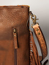 ADBGA277 American Darling Southwestern Handwoven Saddle Blanket Fringe Crossbody Bag
