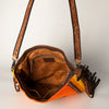 ADBGA277 American Darling Southwestern Handwoven Saddle Blanket Fringe Crossbody Bag